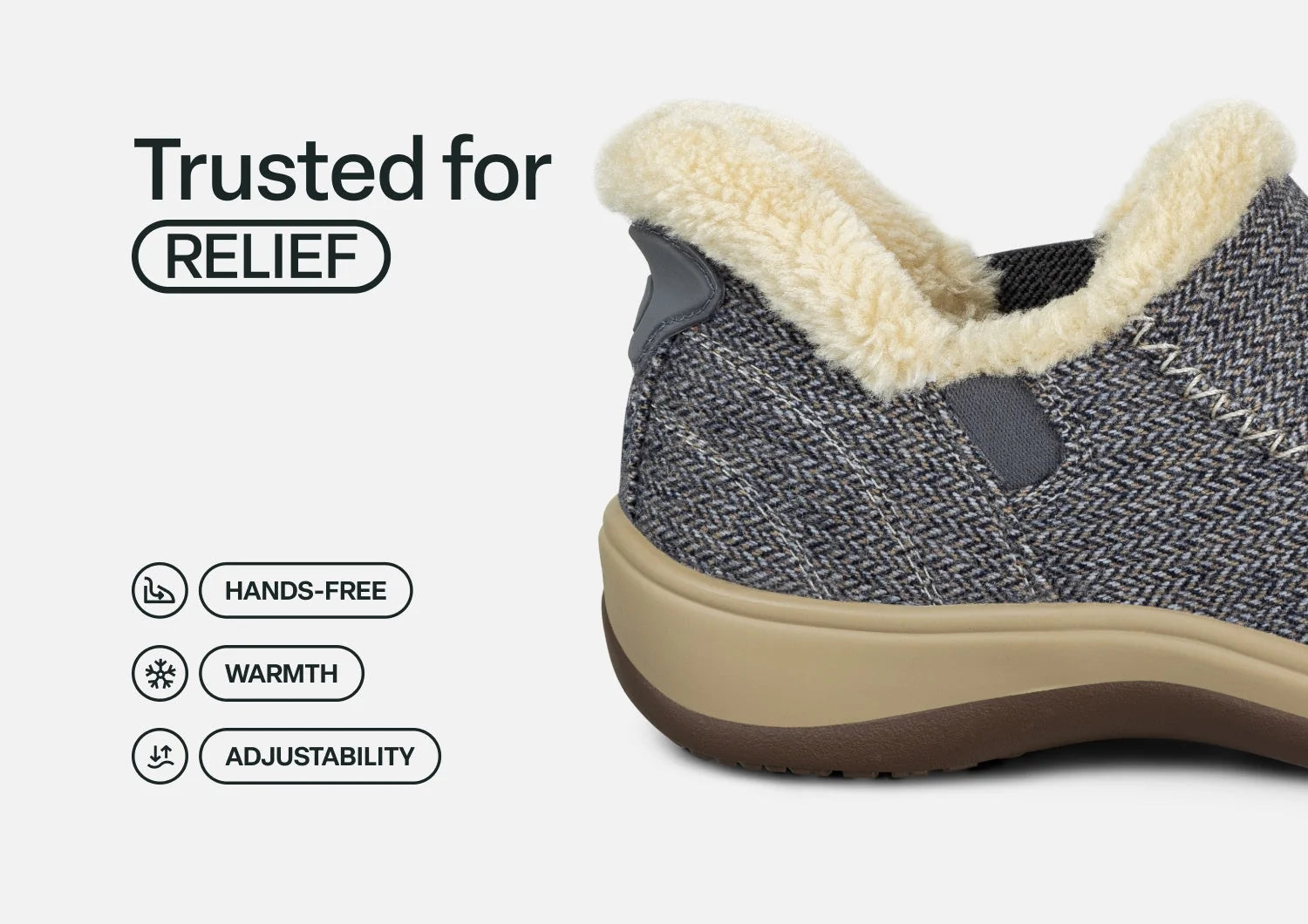Lorin Hands-Free - Blue Herringbone Wool