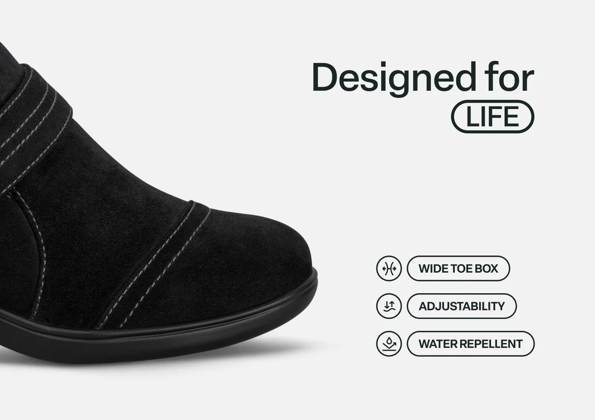 Eva - Black Suede