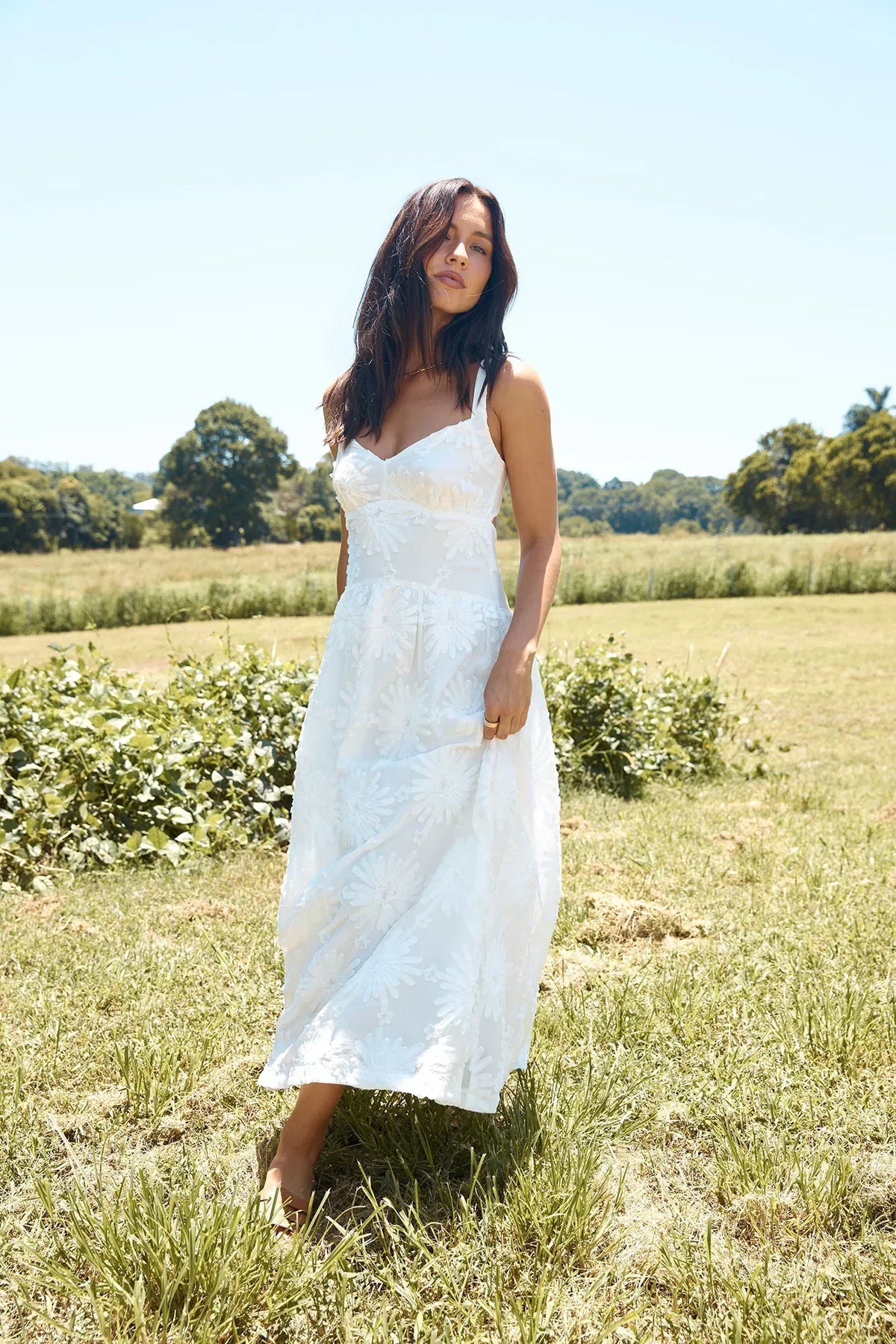 Grand Estate Porcelain Princess Maxi Dress
