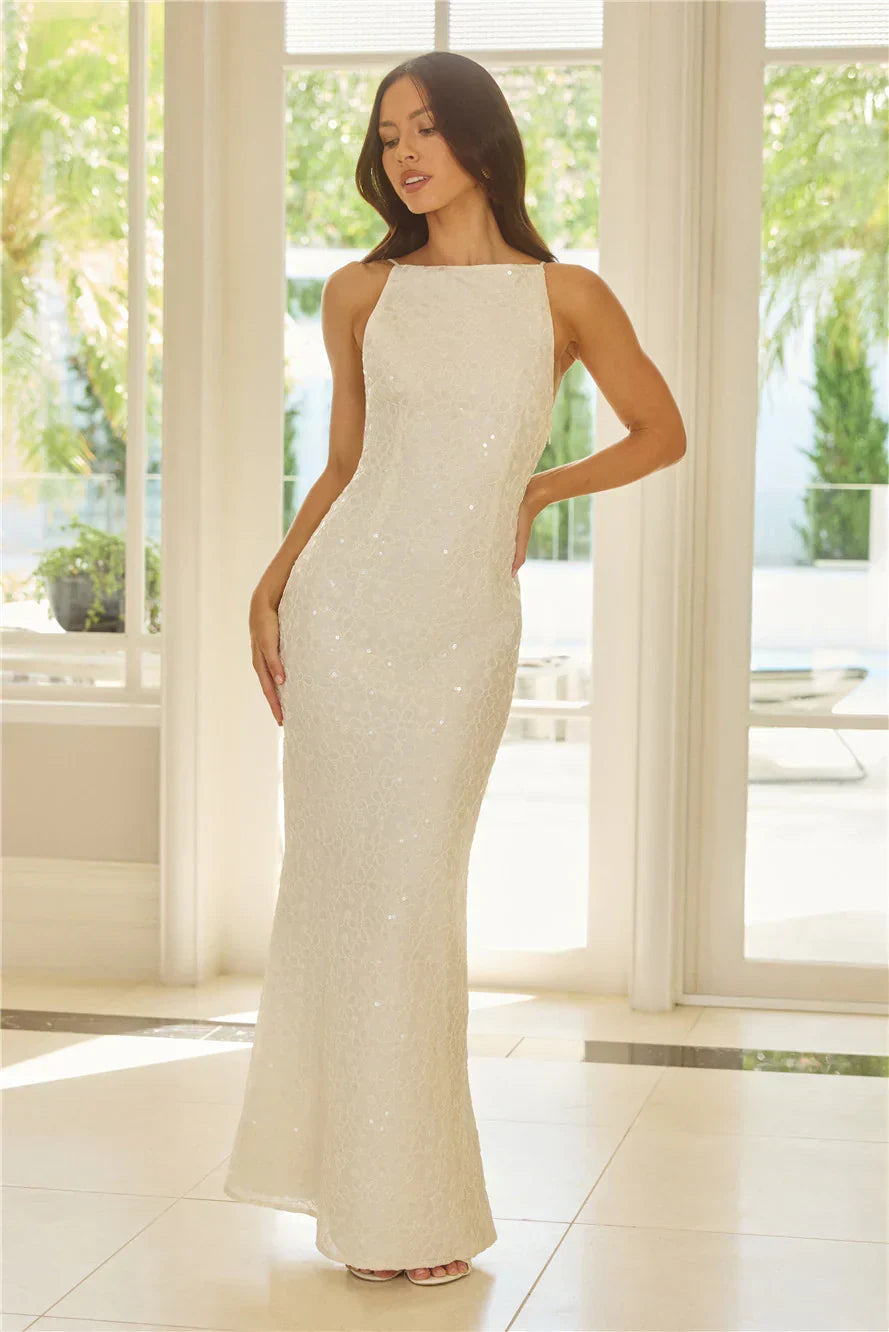 Tidepool Dreams Maxi Dress Cream