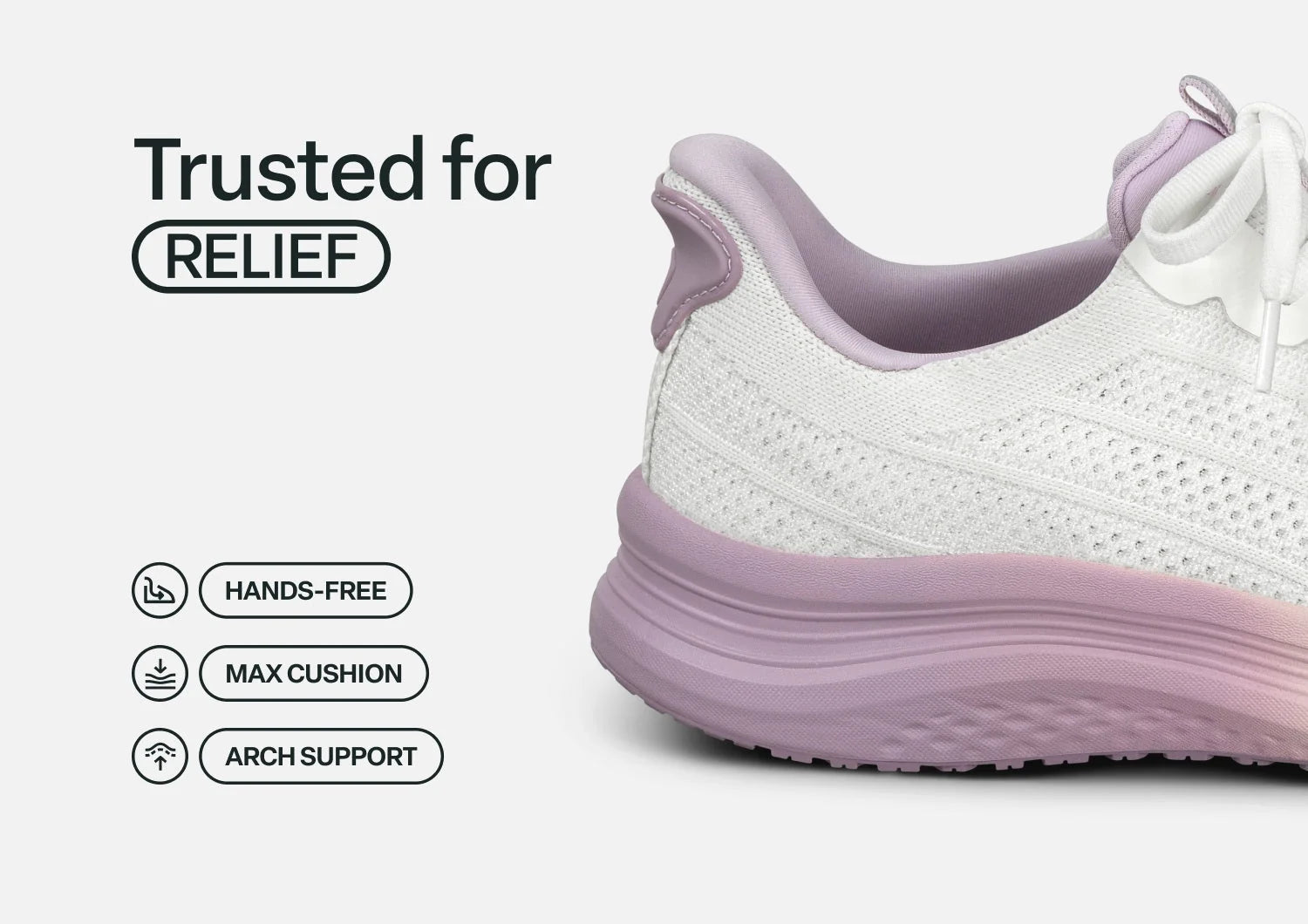 Nira Hands-Free - White/Lavender
