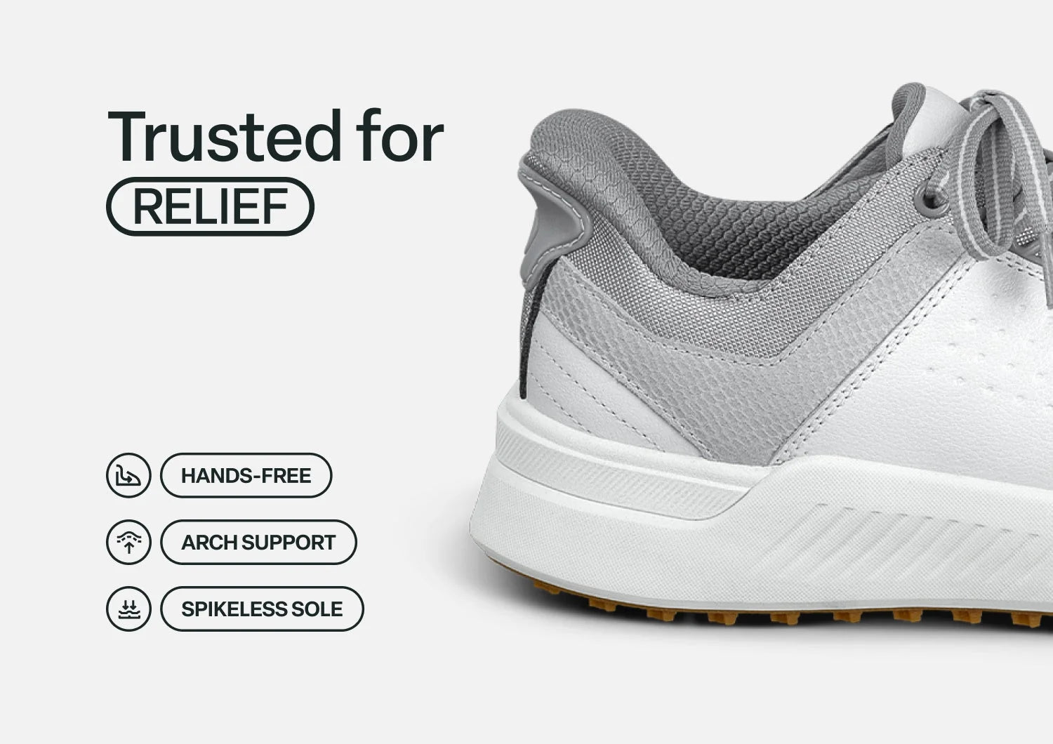 Approach Shot Hands-Free Golf - White/Silver