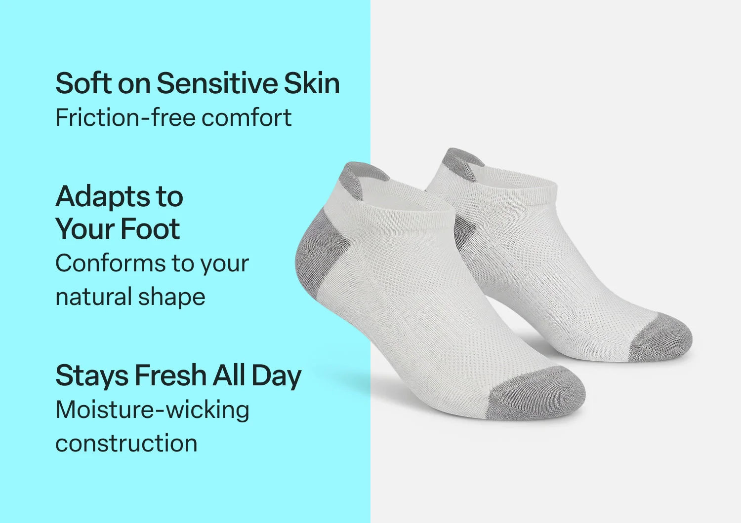 BioSoft Low Cut Sock - White