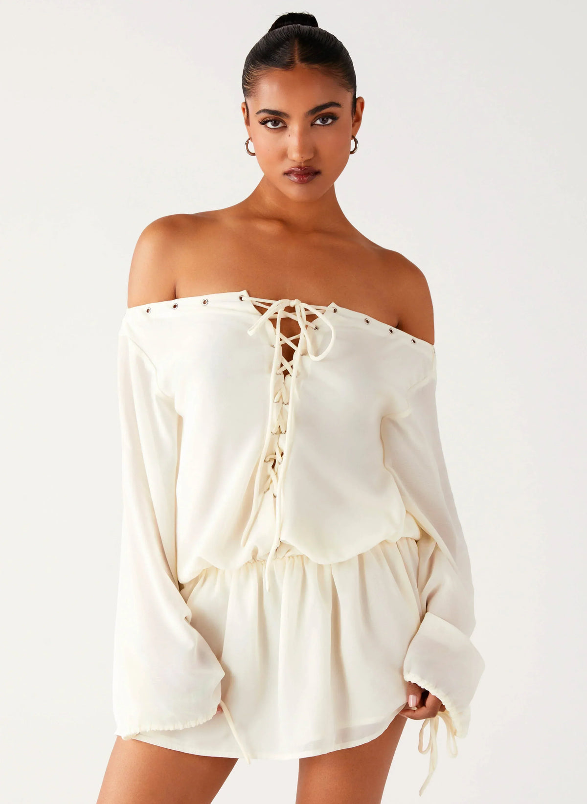 Astaria Mini Dress - Ivory