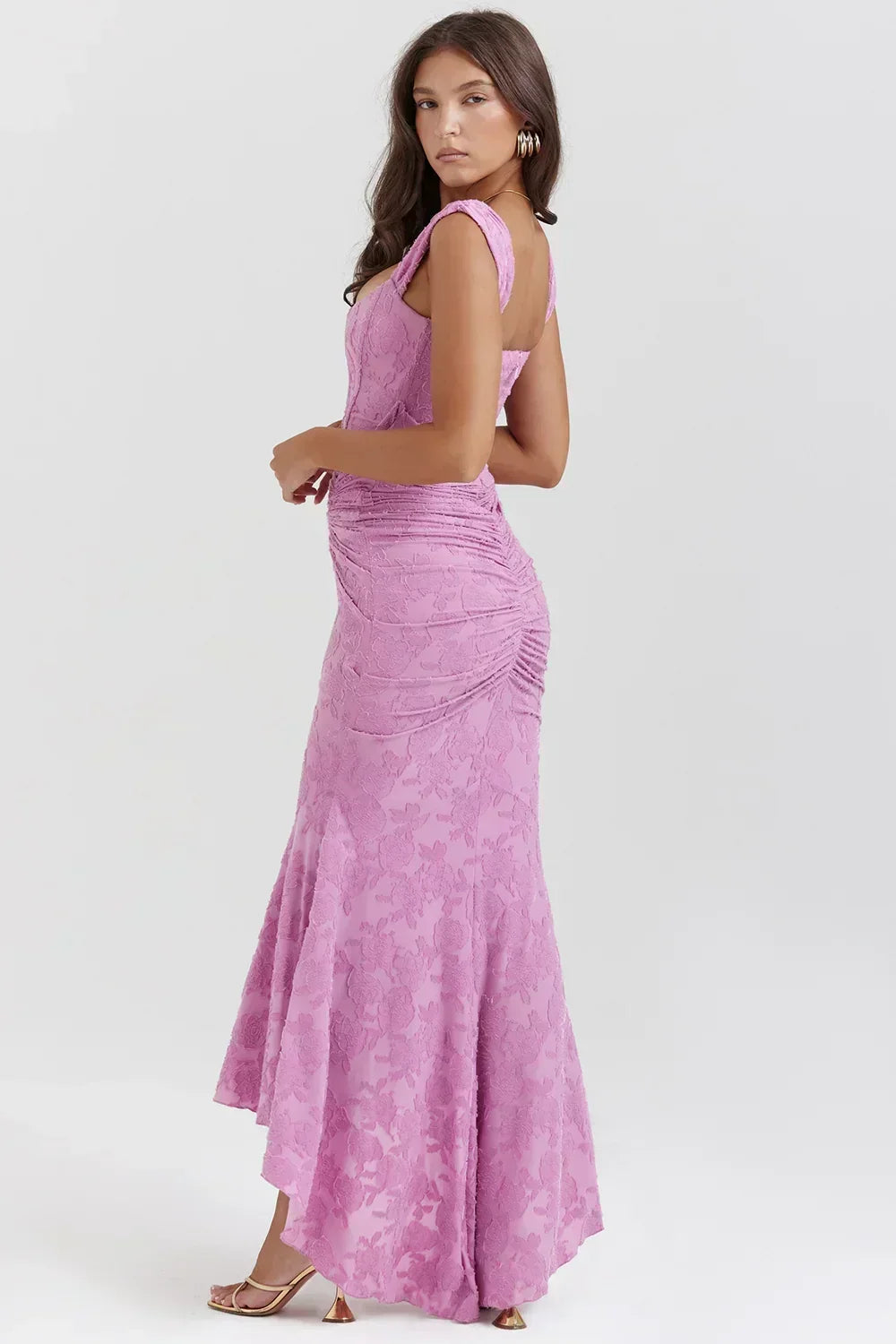 Carisia - Women'S Midi Dress With Floral Pattern