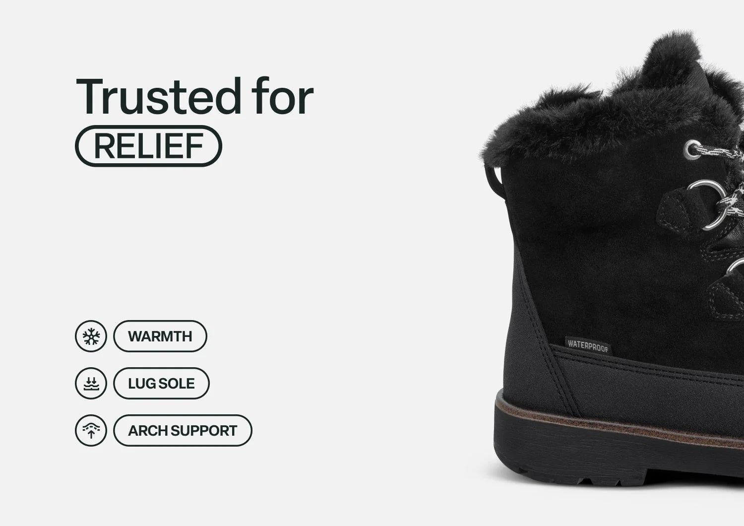 Stowe Waterproof - Black