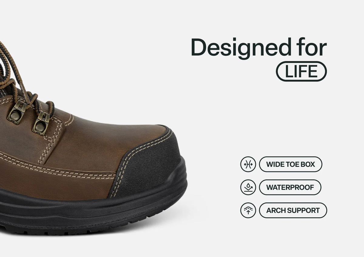 Quartz Hands-Free Work Boots - Brown