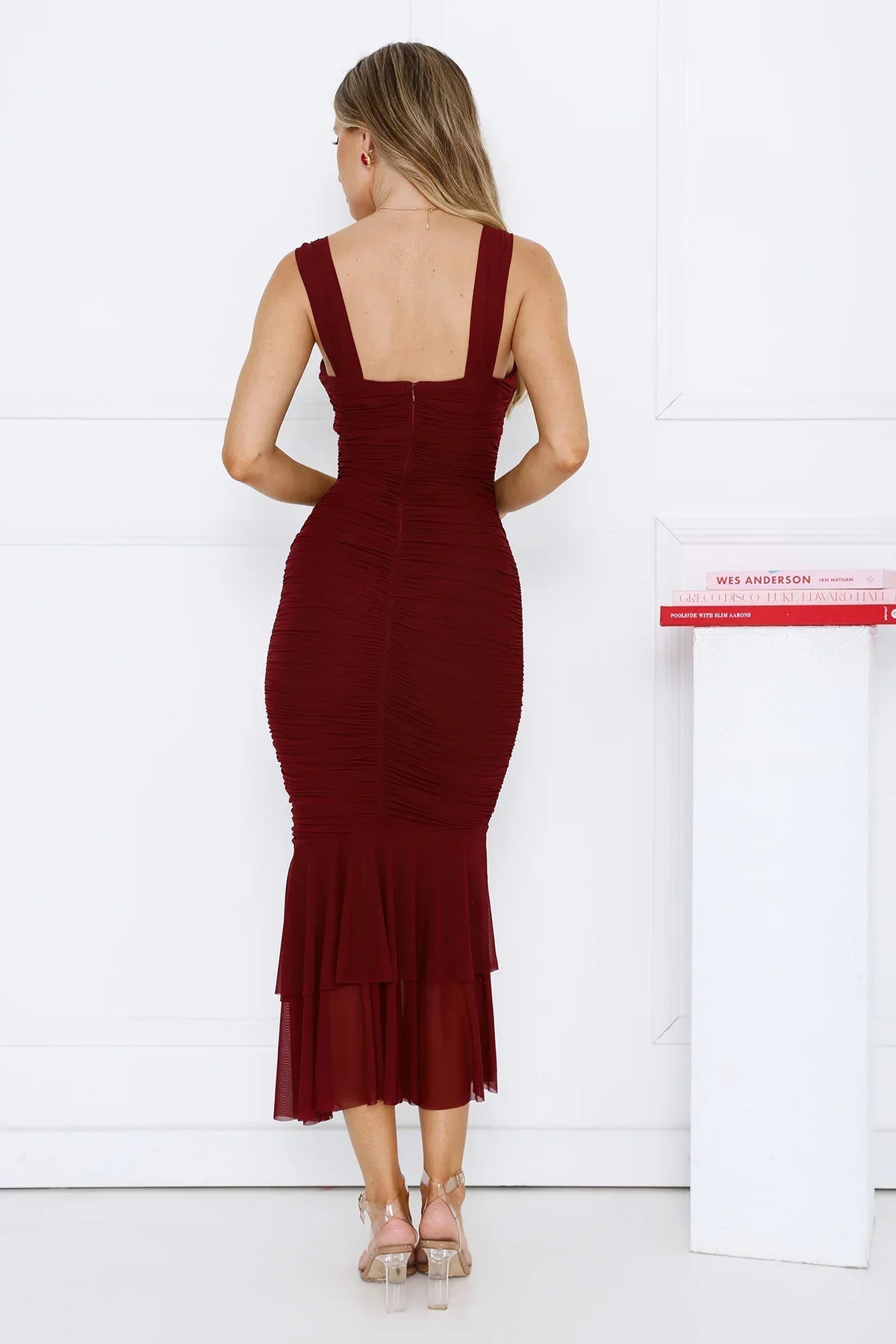 Party Pal Maxi Dress Burgundy