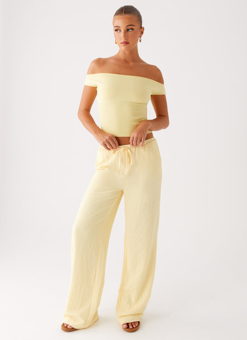 Coleman Knit Top - Yellow