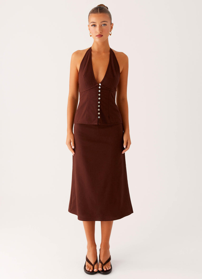 Esther Top - Chocolate