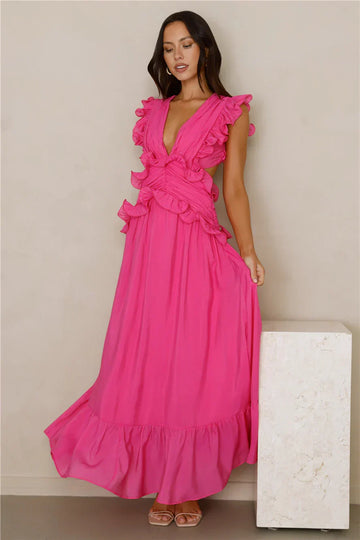 Evening Luxe Maxi Dress Pink