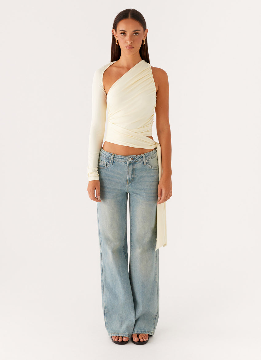 Merryn Top - Pale Yellow
