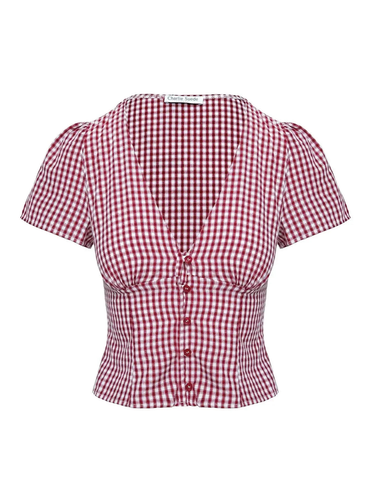 Charlotte Gingham Crop Top