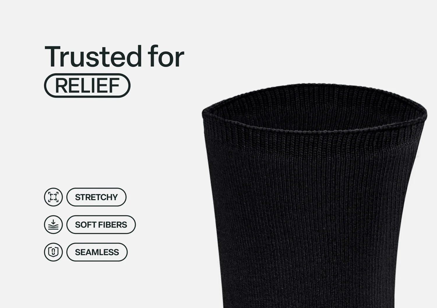 Padded Sole Socks - Charcoal