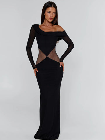 Lumina Black Maxi Dress