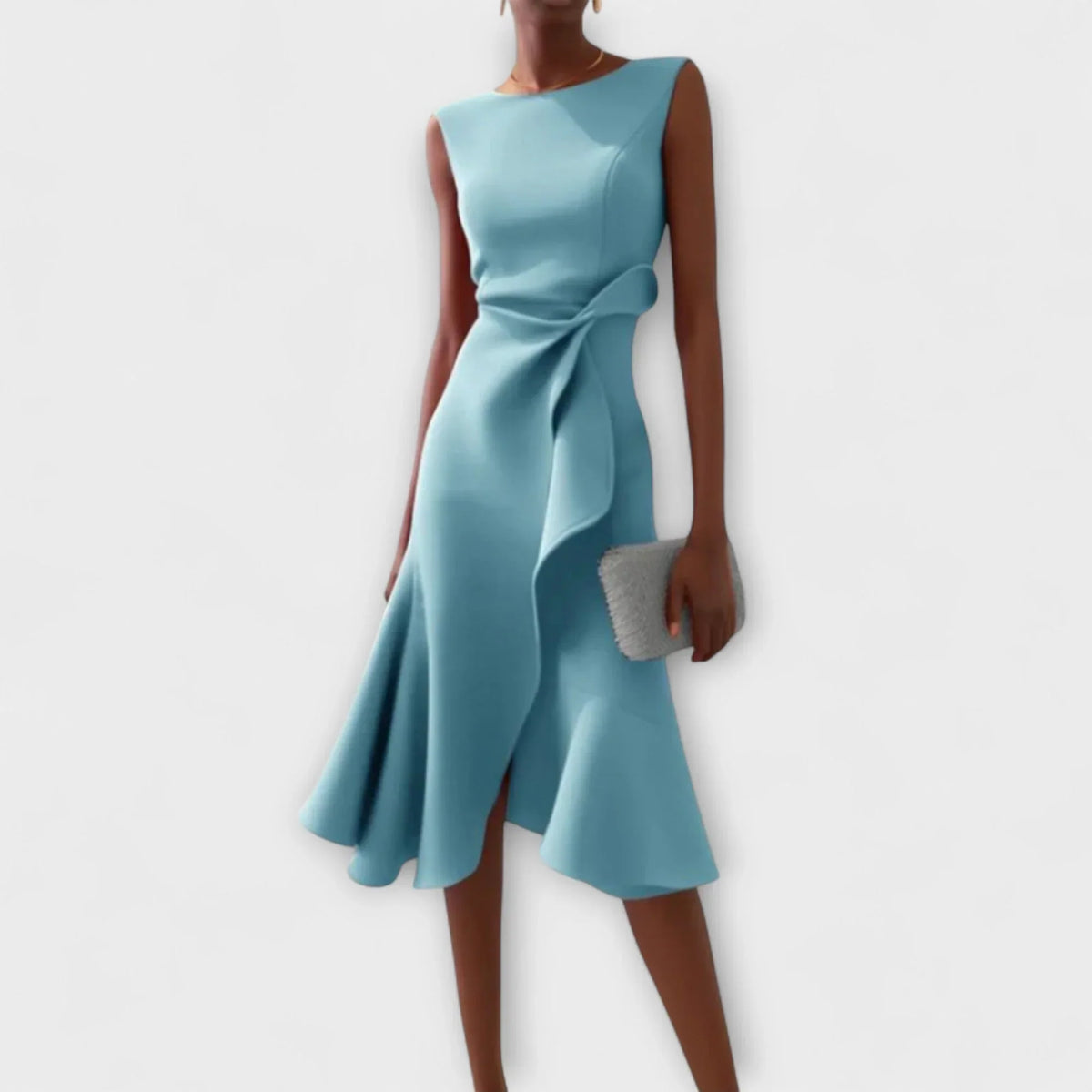 Elena Draped Midi Dress