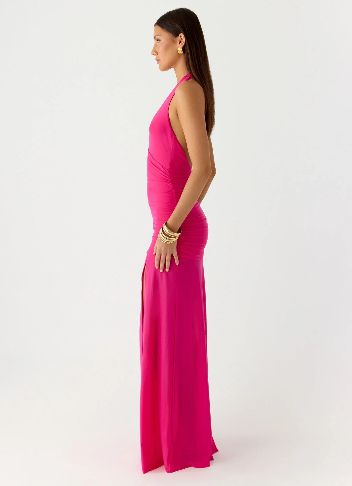 Island Muse Maxi Dress Fuchsia