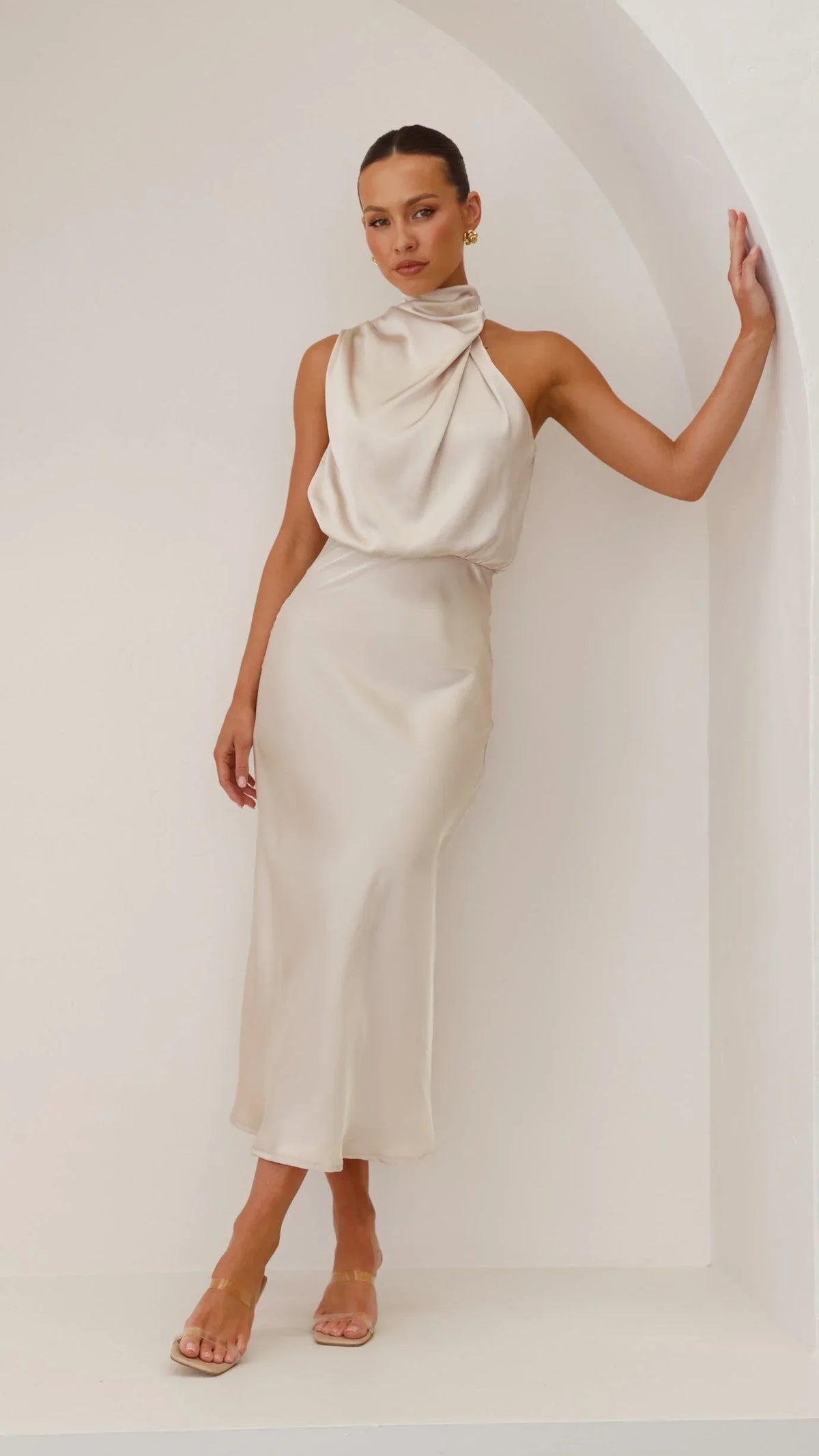 Isabelle Draped Midi Dress