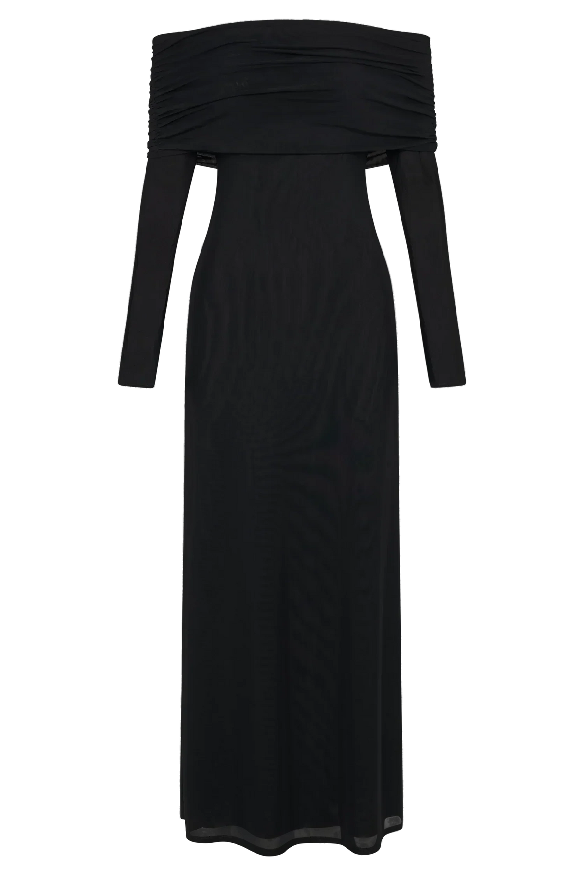 Josie Off Shoulder Mesh Maxi Dress