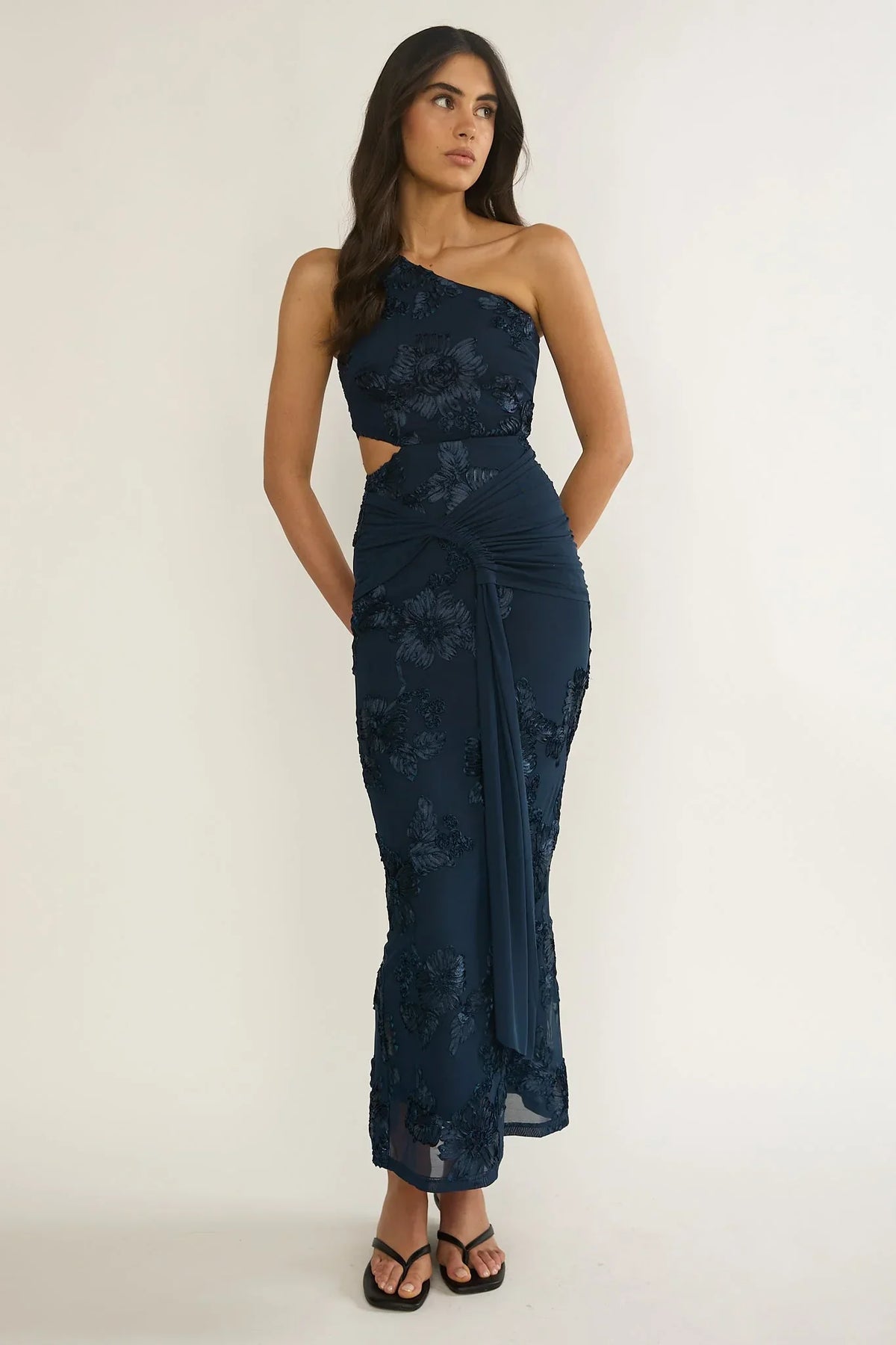 Luli Cut-Out Maxi Dress Navy