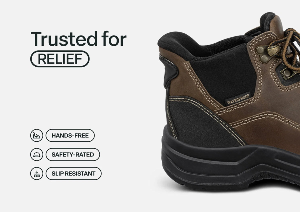 Quartz Hands-Free Work Boots - Brown