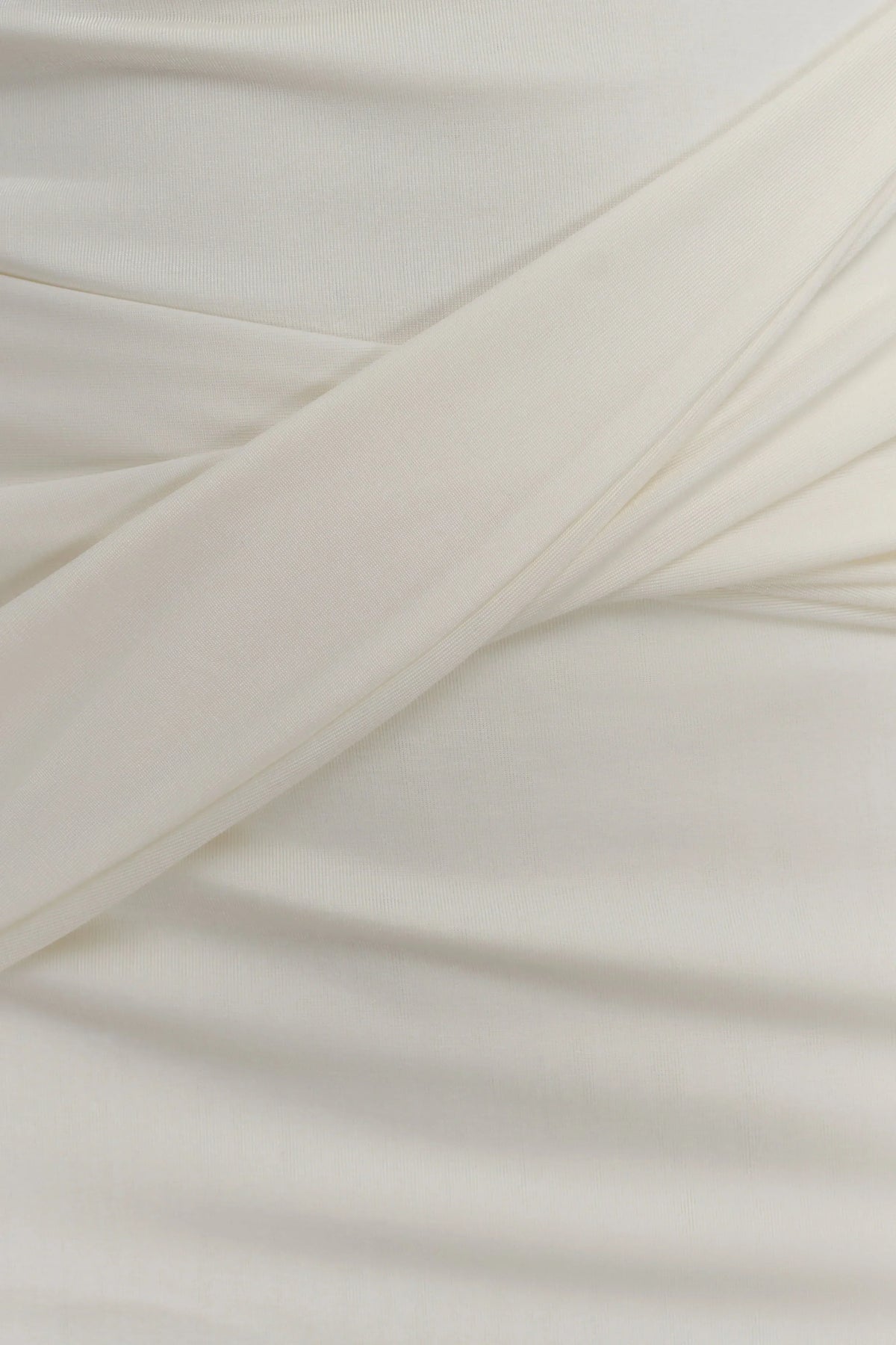 Ivory Drape Mini Dress