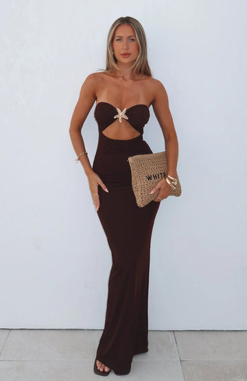 Chocolate Muse Maxi Dress